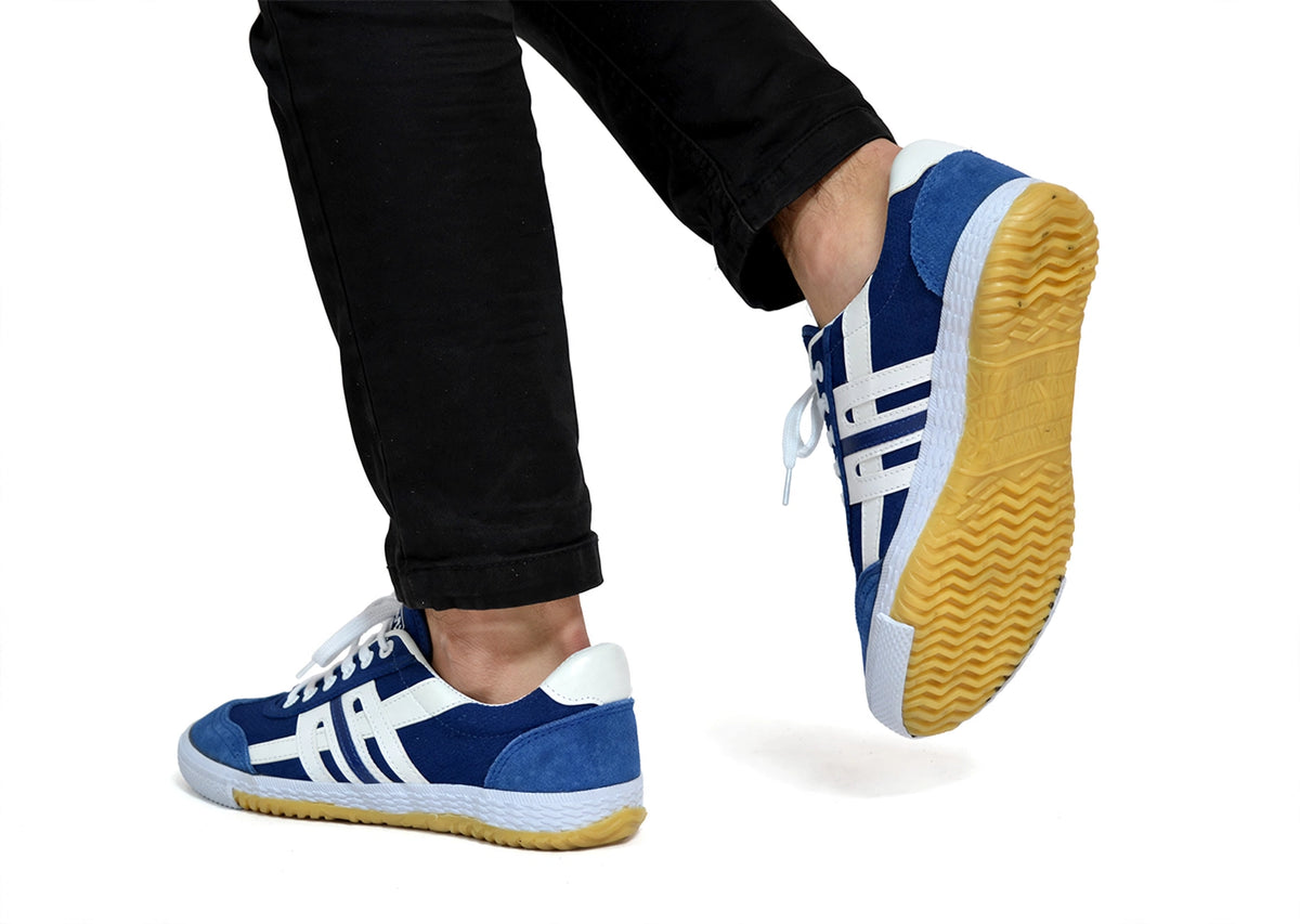 Машка Платнена Патика 120S Royal Blue/White