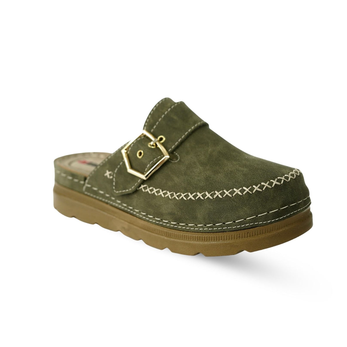 Женска Кломпа 1541591 Khaki