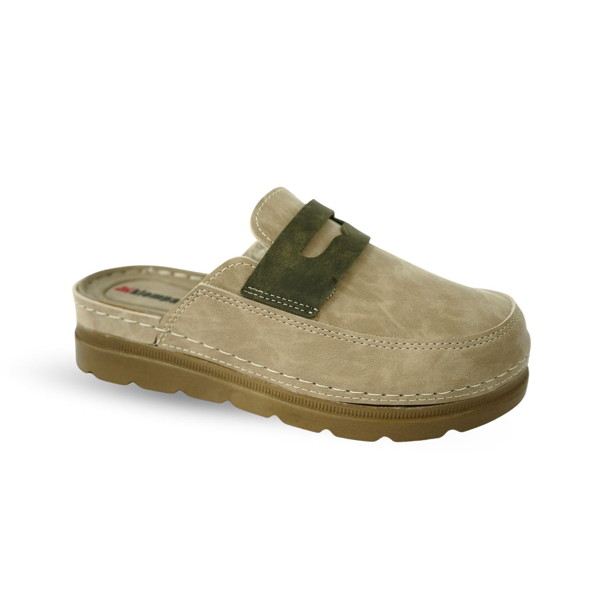 Женска Кломпа 1541386 Beige-Khaki