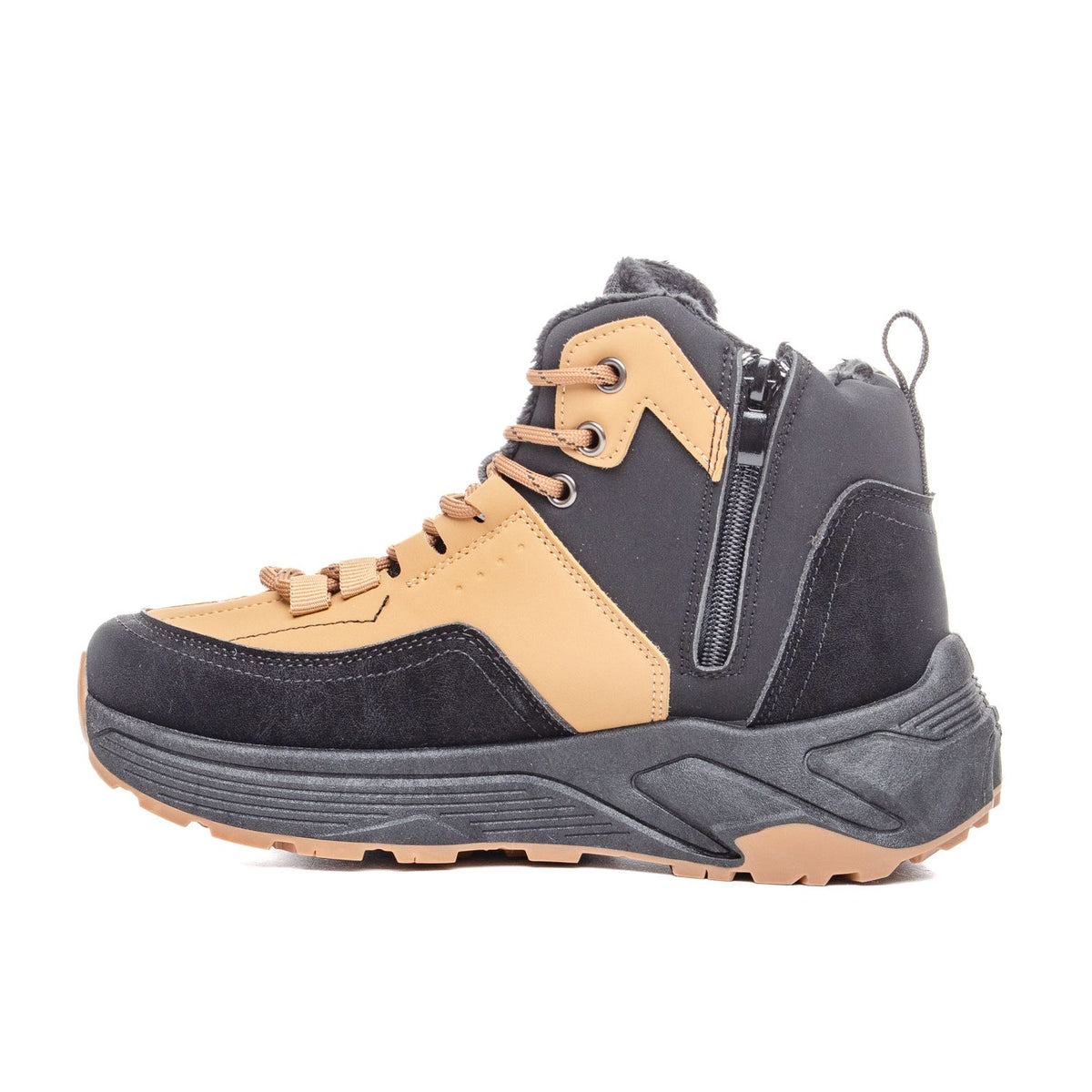 Машка Чизма W586071 Black/Camel
