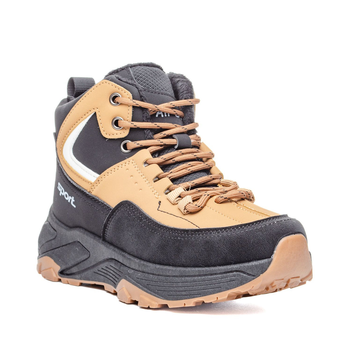 Машка Чизма W586071 Black/Camel
